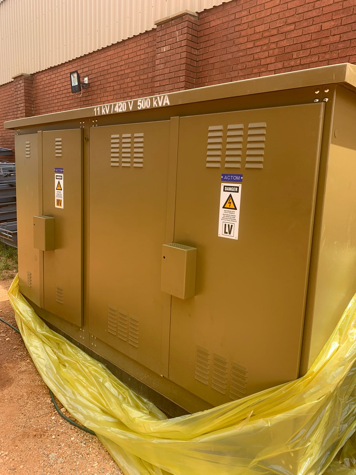 Transformer for supplying electricity